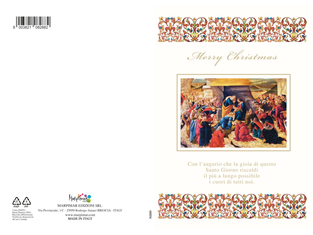 BIGLIETTO BUON NATALE NH89