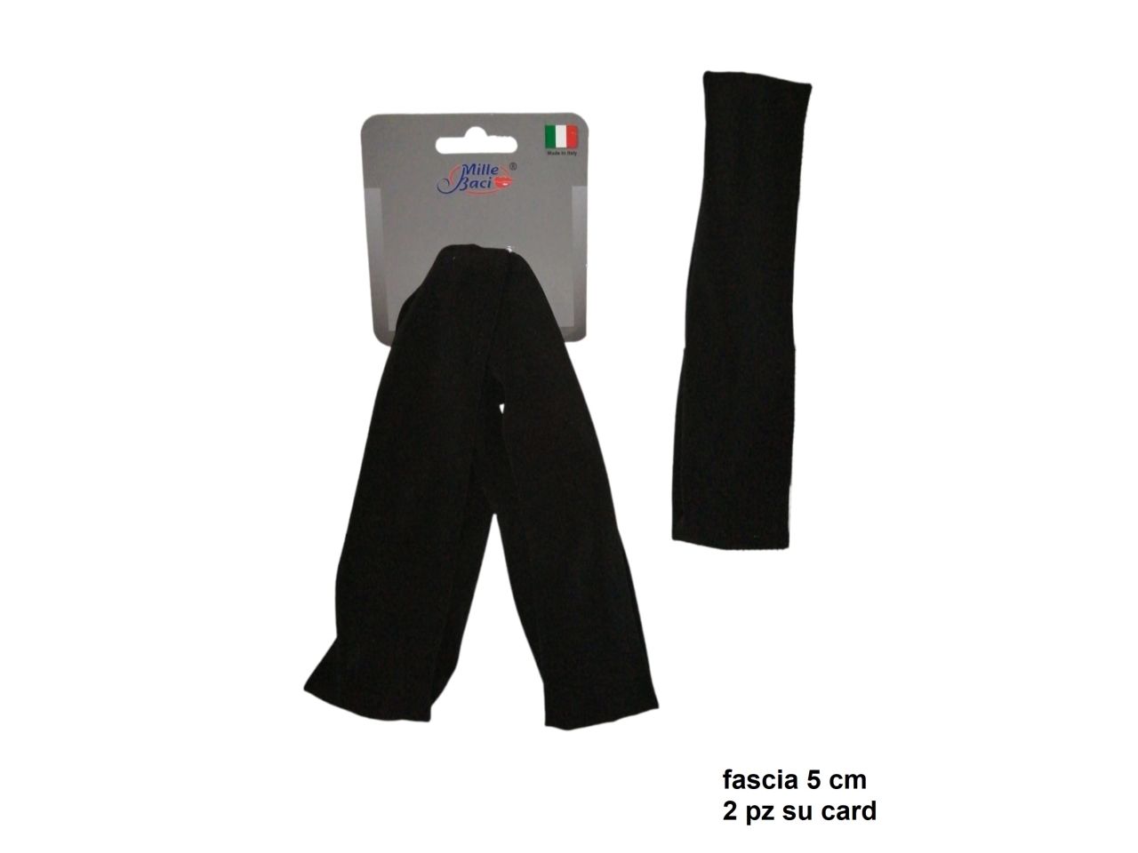 FASCE 5CM NERO 2 PEZZI AT-64/B