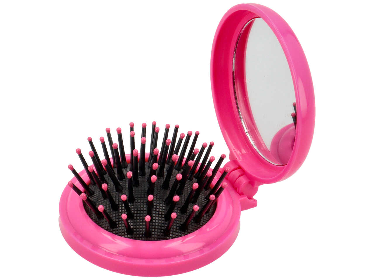 SPAZZOLA CON SPECCHIO FUCSIA SP-2525/F