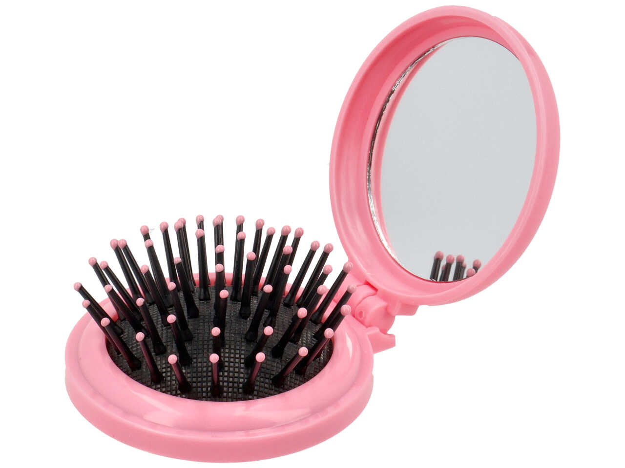 SPAZZOLA CON SPECCHIO ROSA SP-2525/P