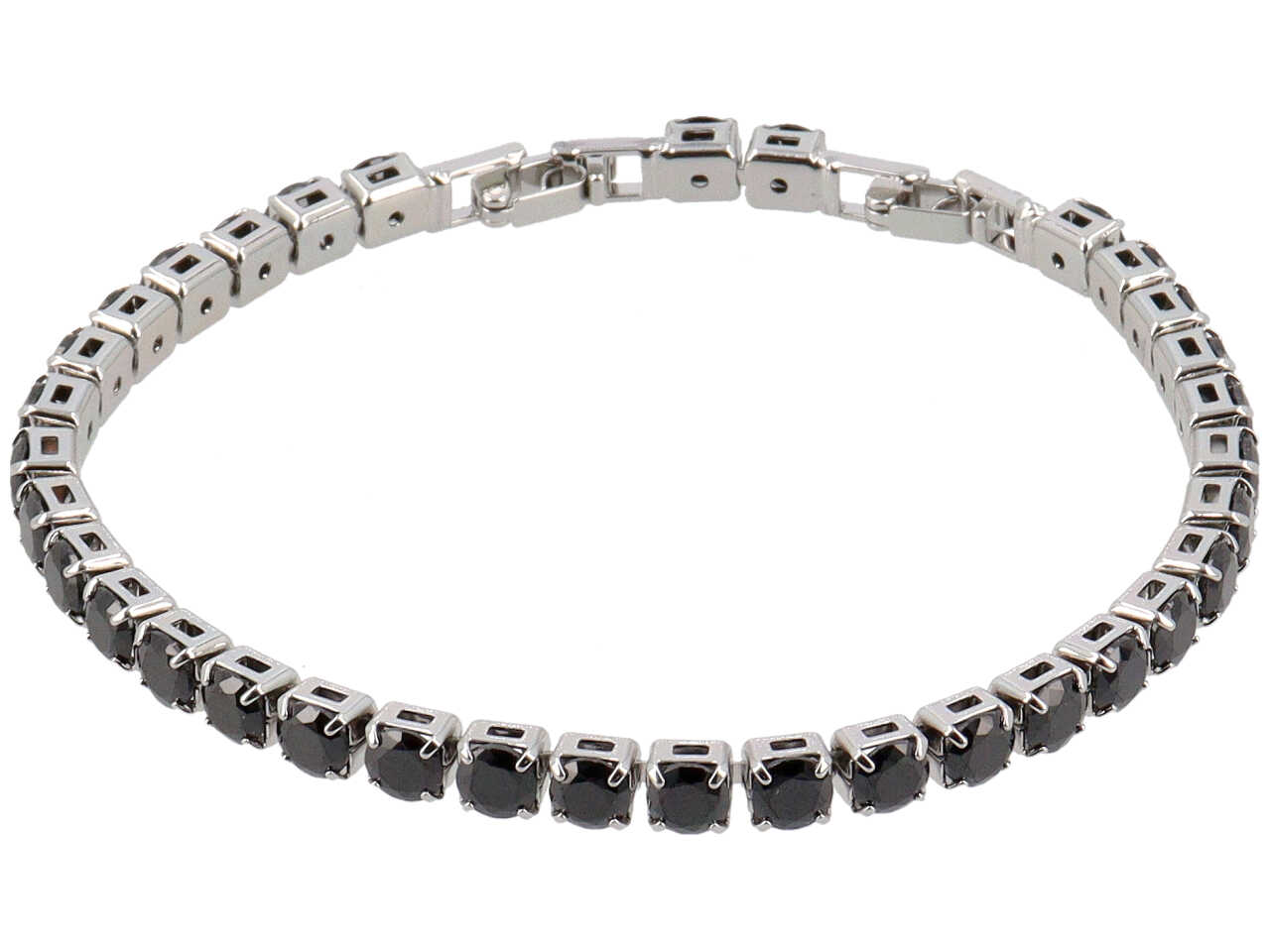 BRACCIALE TENNIS 5MM ZIRC.NERI BRA7962