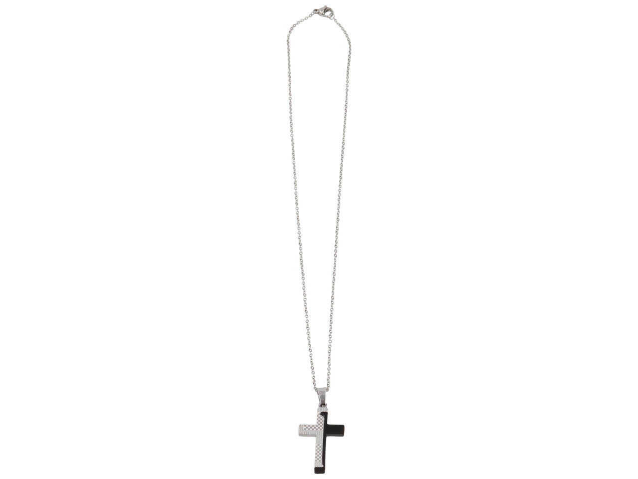 COLLANA CON CROCE NERA CLA4667