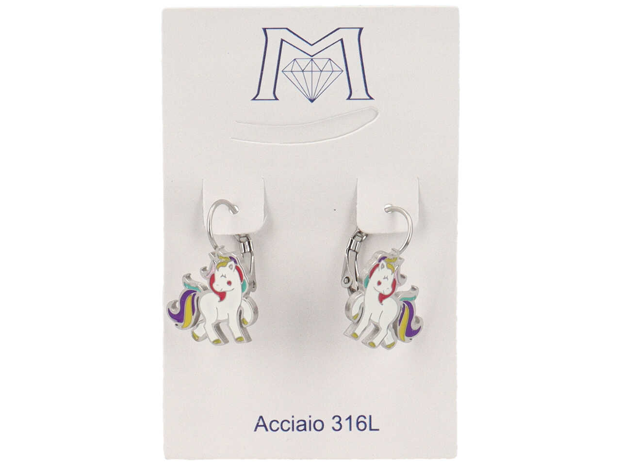 ORECCHINI UNICORNO COLORATI ORA4755 ORECCHINI UNICORNO COLORATI ORA4755