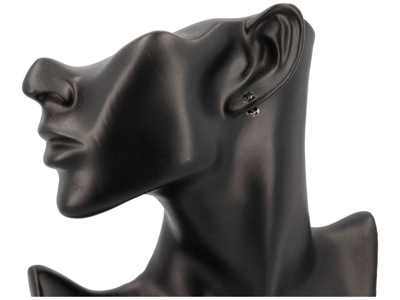 ORECCHINI C/ZIRC.NERI 4MM 6PAIA ORA5005