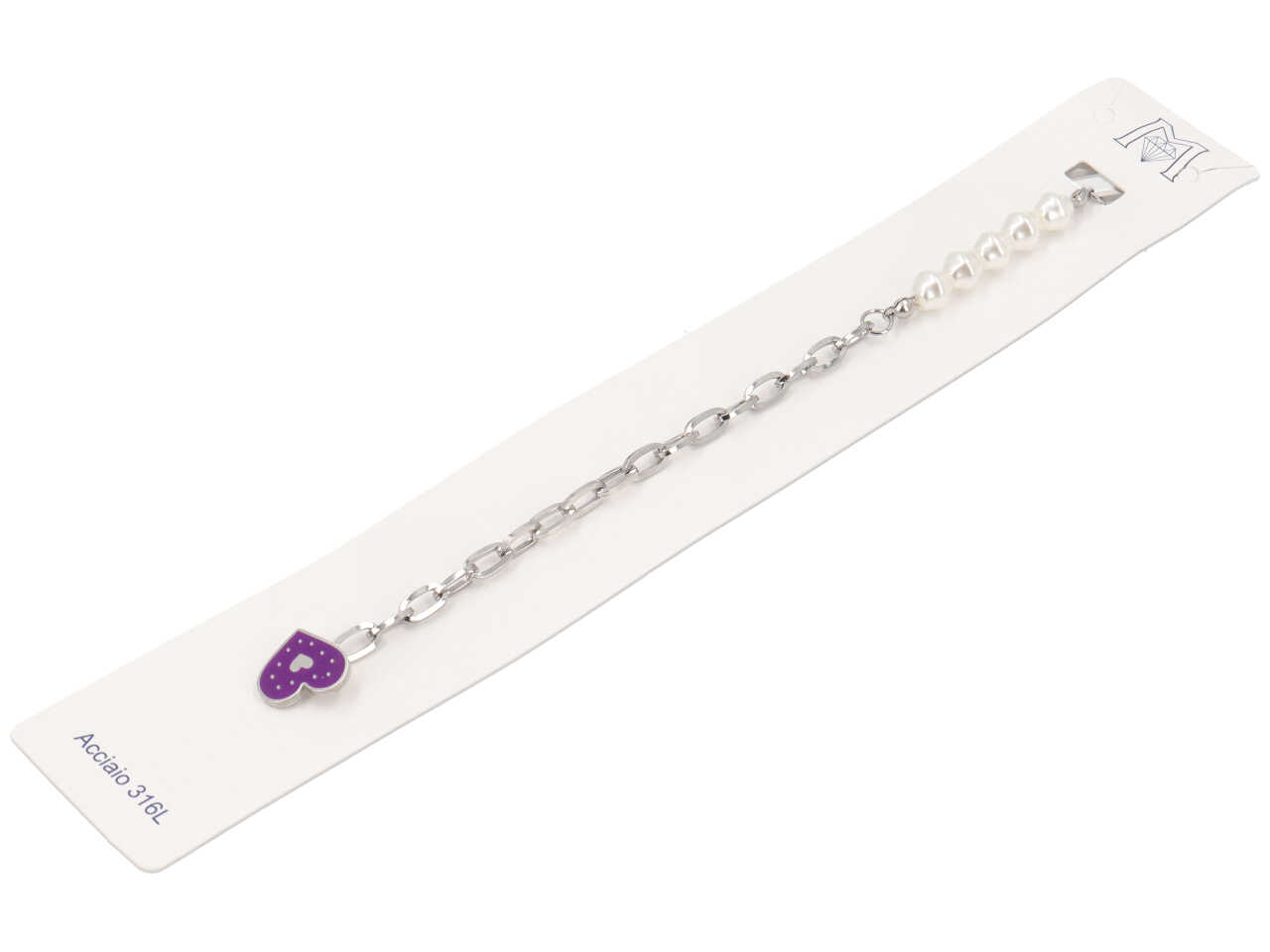 BRACCIALE DONNA CUORE VIOLA BRA4924