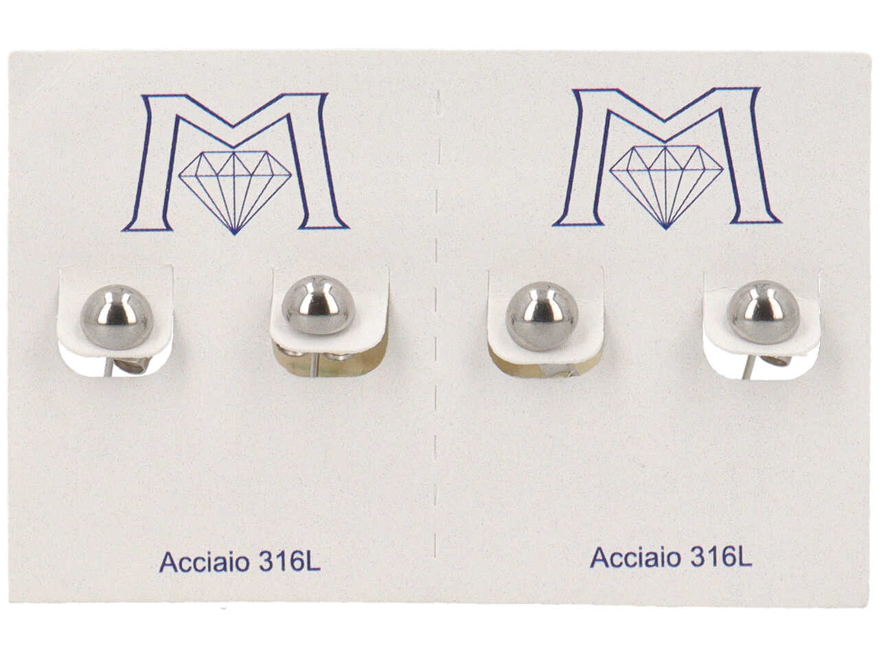 ORECCHINI SFERA PIATTA 6MM2PAIA ORA4892 ORECCHINI SFERA PIATTA 6MM2PAIA ORA4892