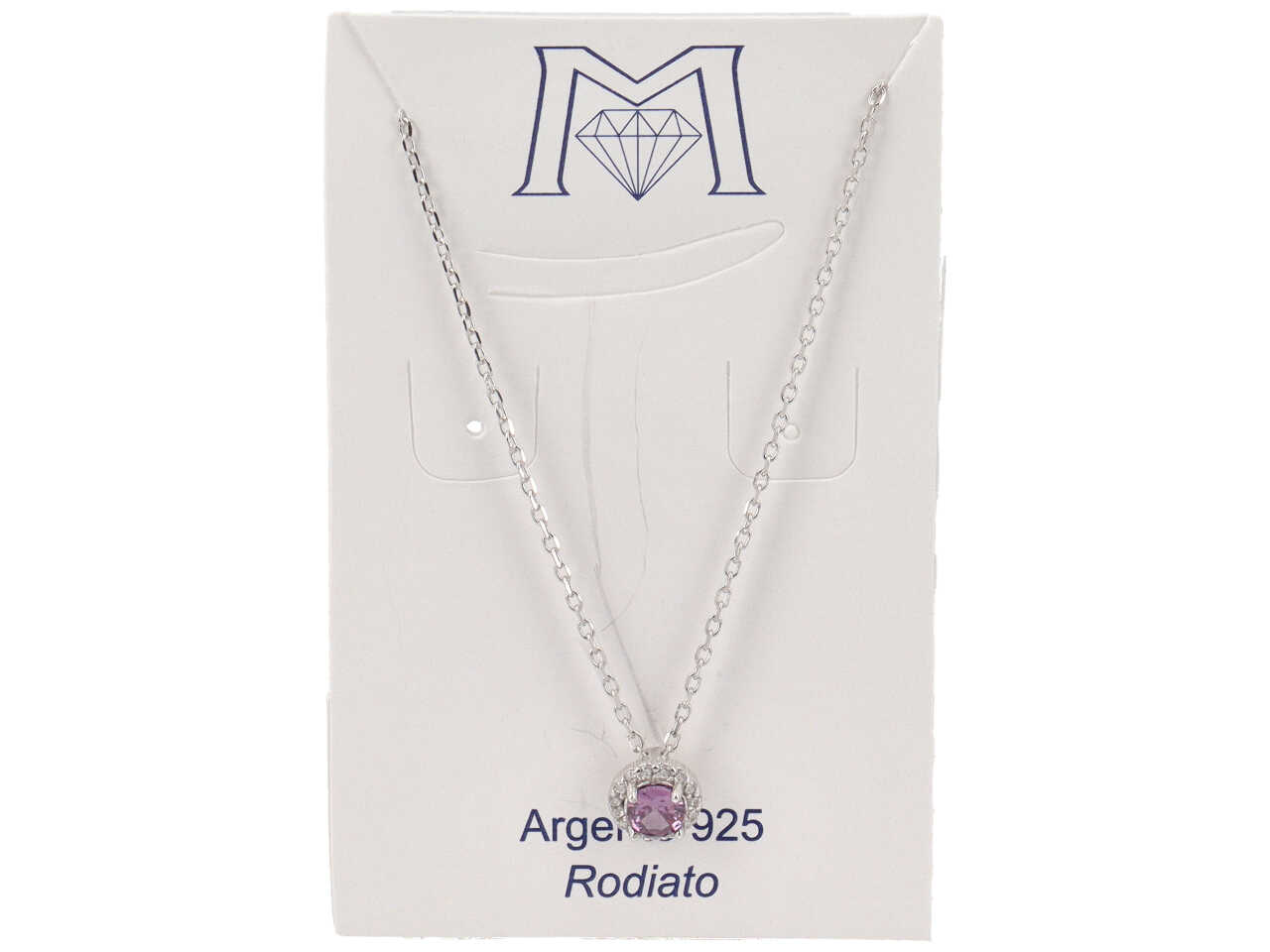 COLLANA PIETRA TONDA VIOLA CL5202C