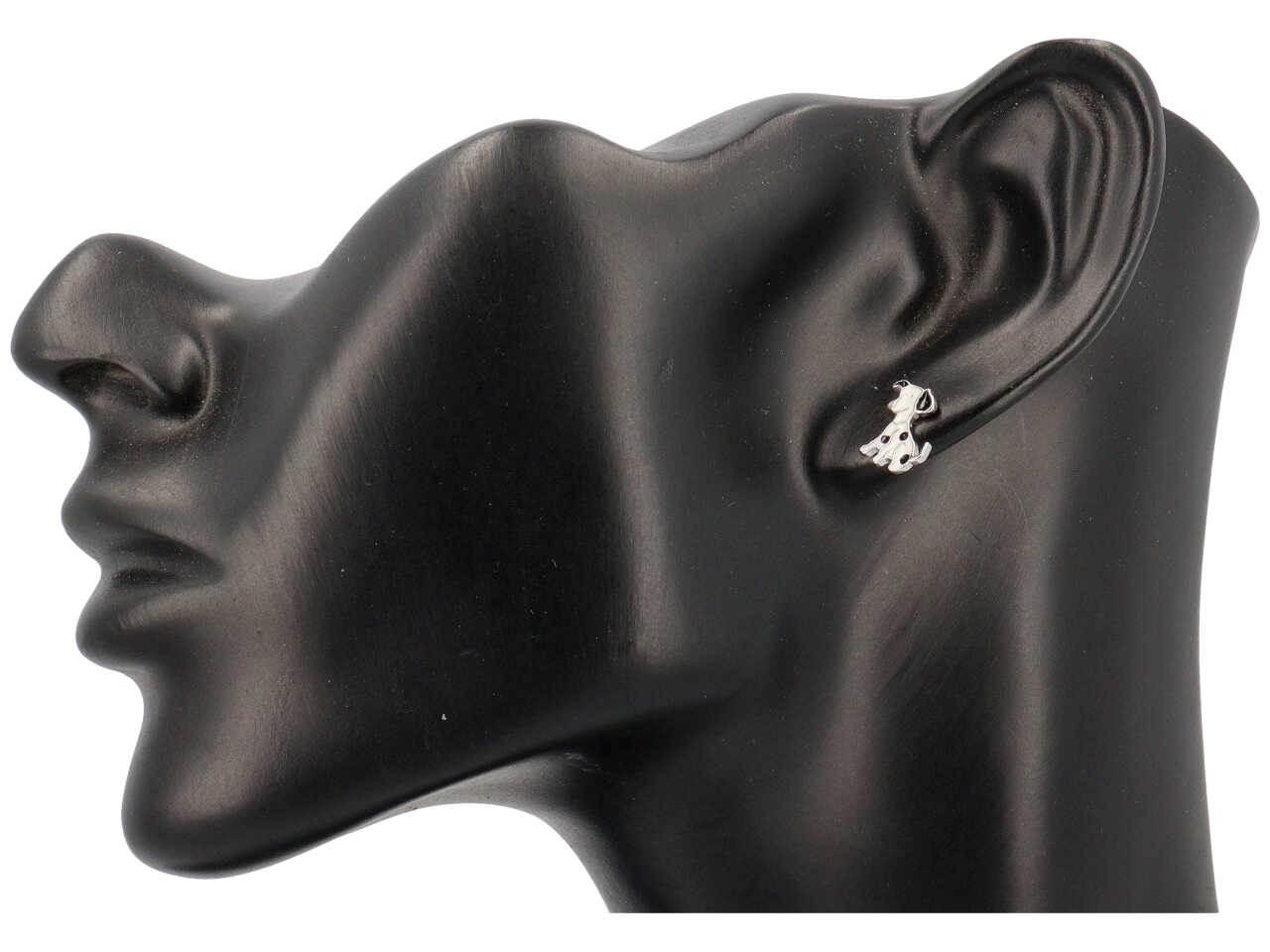 ORECCHINI DALMATA BIANCO SMALT. OR1686