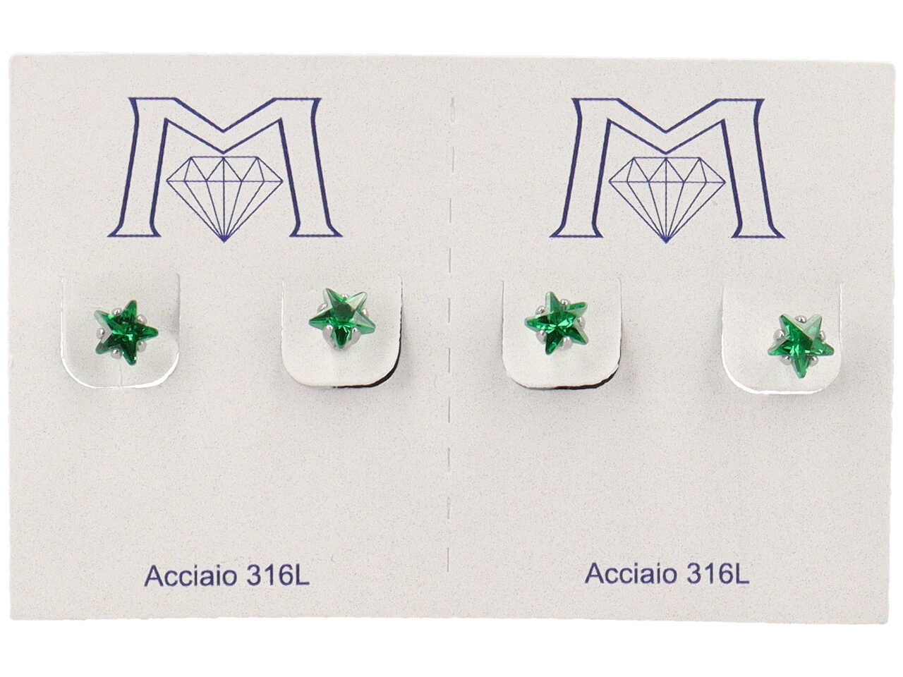 ORECCHINI STELLA VERDE 2PAIA ACOR6009V ORECCHINI STELLA VERDE 2PAIA ACOR6009V