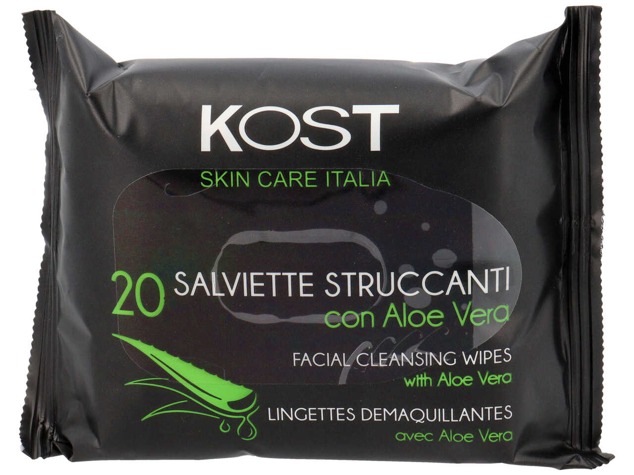 SALVIETTINE STRUCCANTI ESTRATTO DI ALOE VERA K.SS