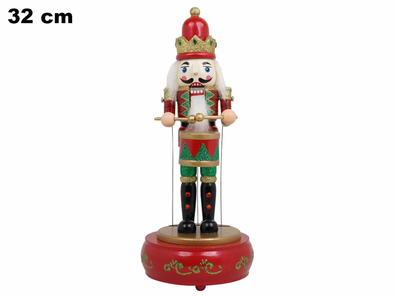 CARILLON SCHIACCIANOCI IN LEGNO 32CM