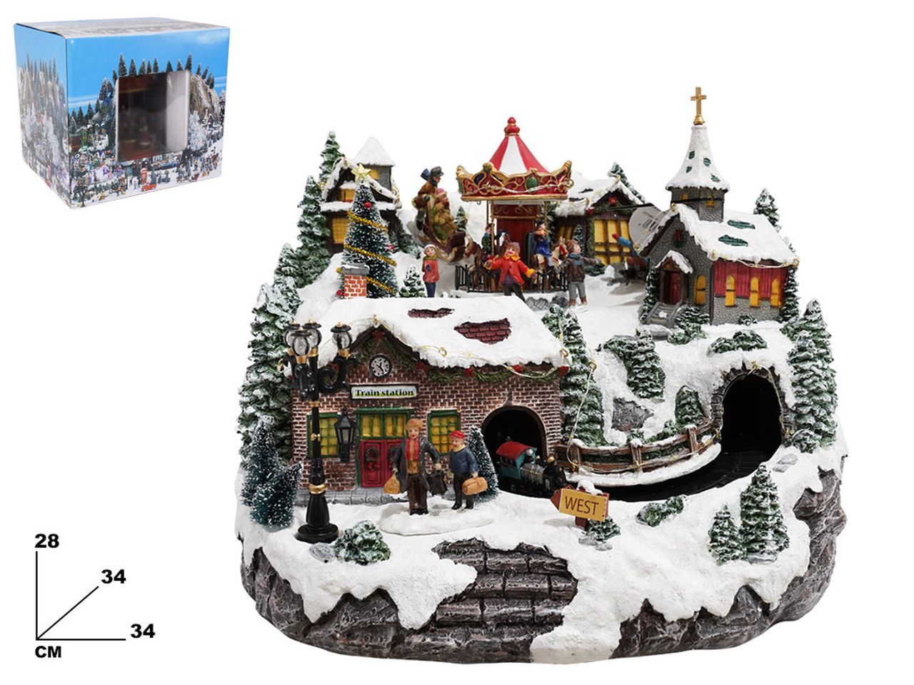 CARILLON VILLAGGIO NATALIZIO MISURA 28