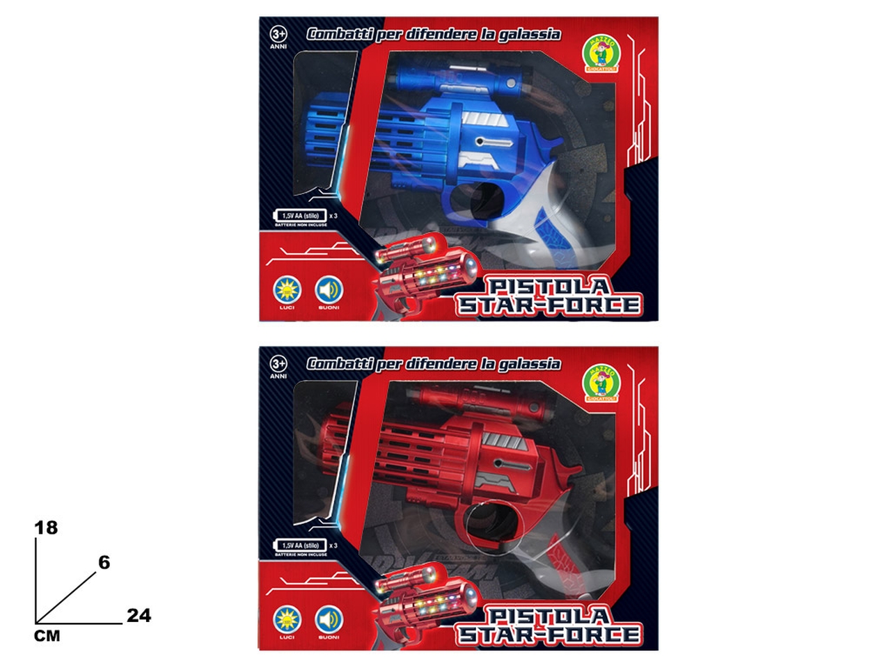 PISTOLA STAR-FORCE CON LUCI E SUONI PISTOLA STAR-FORCE CON LUCI E SUONI