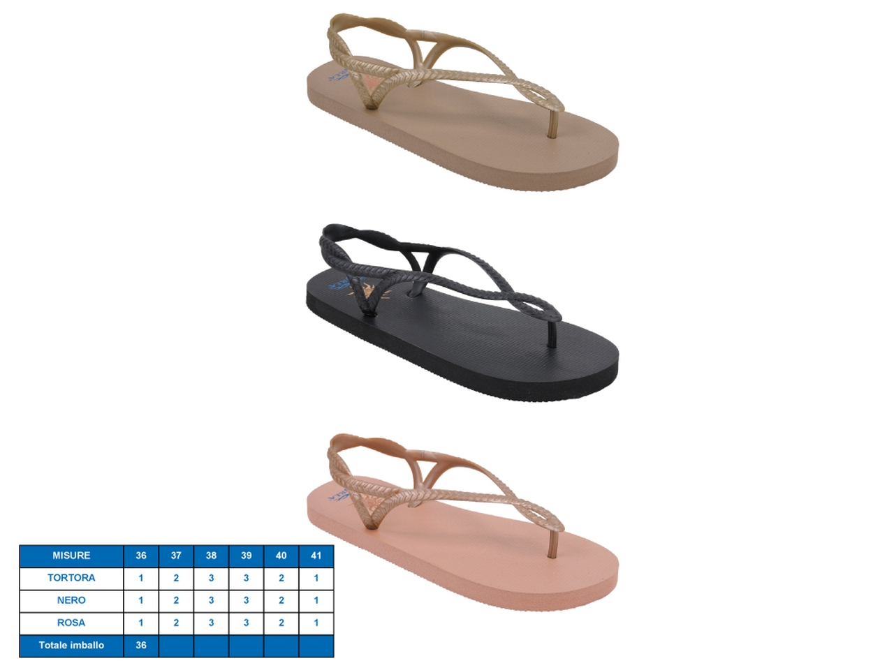SANDALO BARCELLONA TG36-41 21017957 SANDALO BARCELLONA TG36-41 21017957