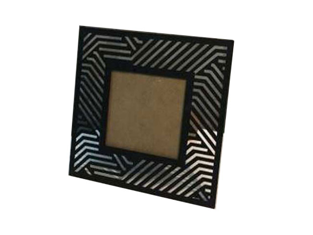 P.FOTO METALLO NERO 10x10cm 44295