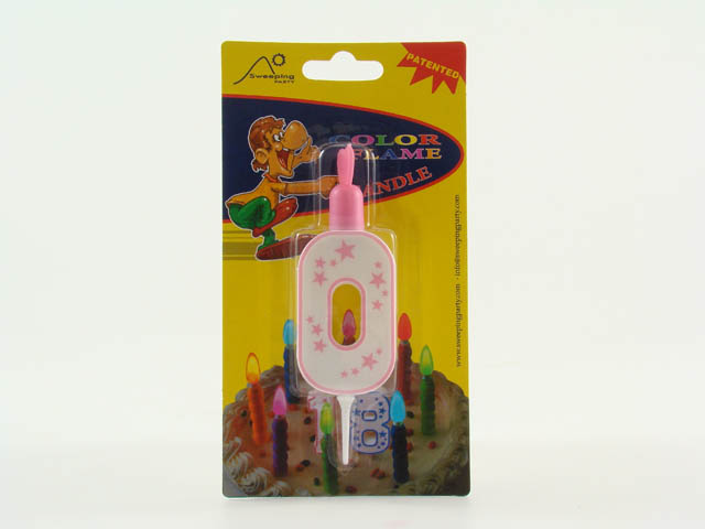 CANDELINA FIAMMA COLORATA N.0 ROSA 4645