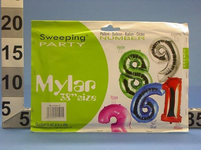 PALLONE METALLIZZATO 125CM. 6 CEL. 5055