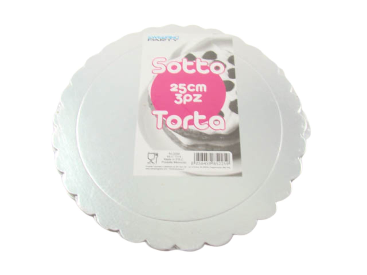 SOTTO TORTA CM.25 ARGENTO  2259