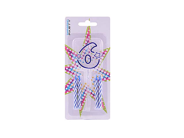 CANDELINA BLU N.6 0062