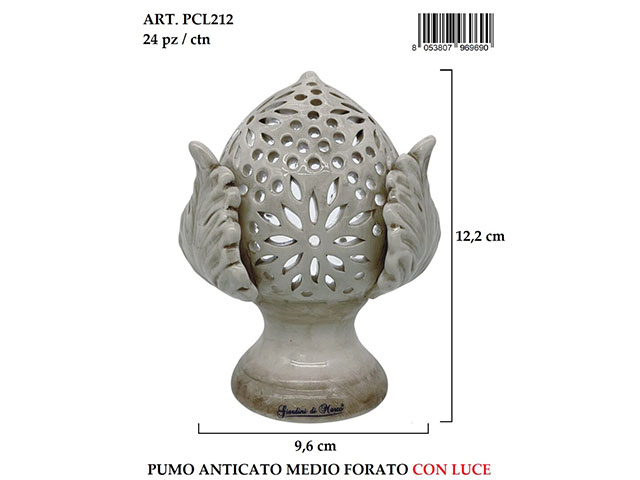PUMO MEDIO ANTICATO FORATO H12cm PCL212 PUMO MEDIO ANTICATO FORATO H12cm PCL212