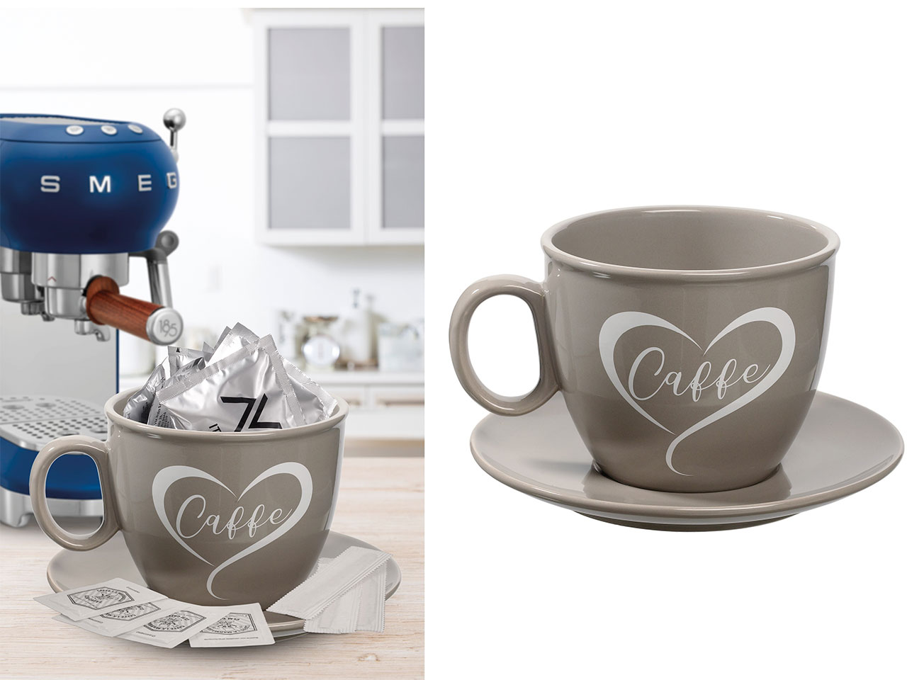 TAZZONE PORTACIALDE GRIGIO 23042H