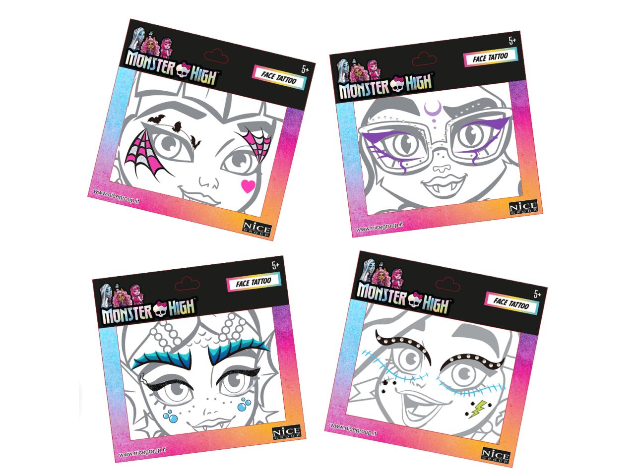 MONSTER HIGH FACE TATTOO 37008 $ MONSTER HIGH FACE TATTOO 37008 $
