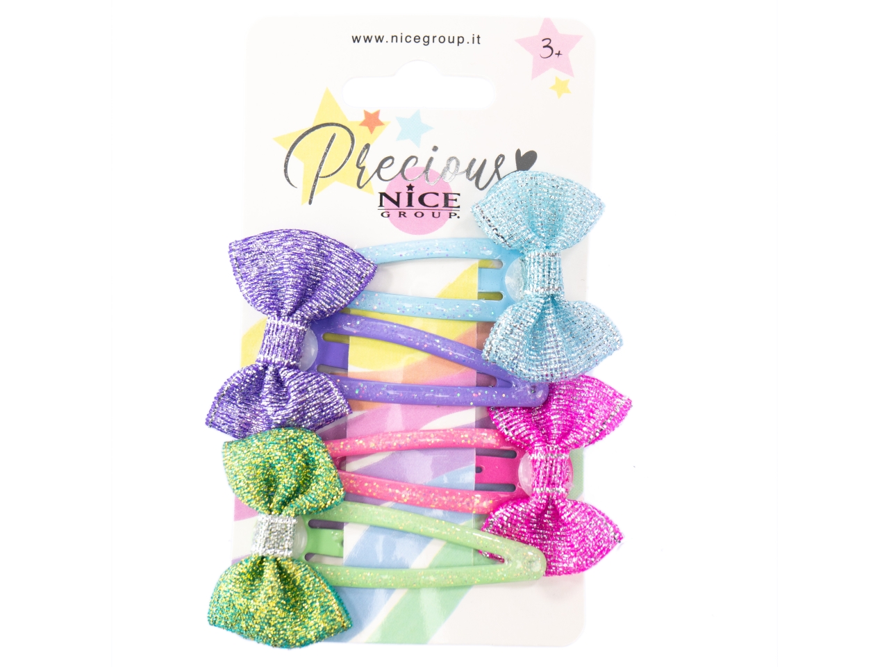 TAKE A BOW HAIR CLIPS 4PZ 25193 TAKE A BOW HAIR CLIPS 4PZ 25193