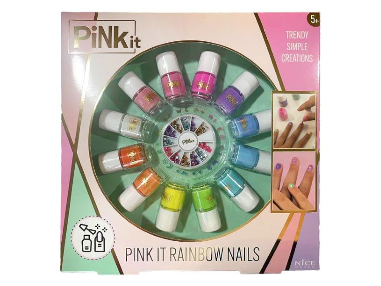 PINK IT RAINBOW NAILS 40060 PINK IT RAINBOW NAILS 40060