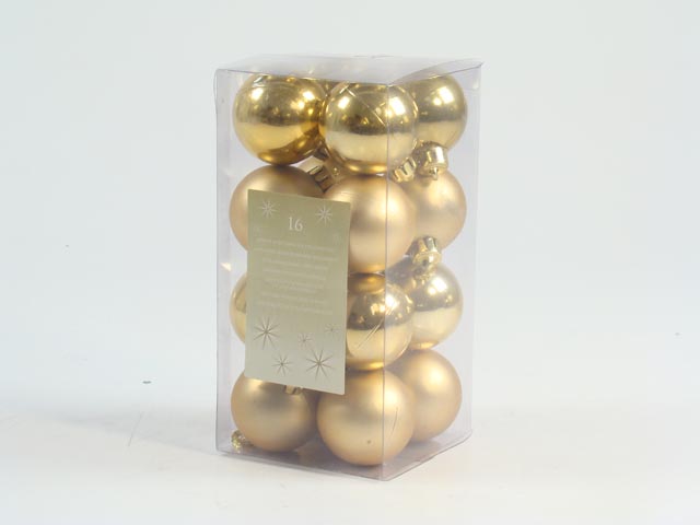 PALLA 4CM 16PZ ORO LUCIDA/OPACA ASS. 021775