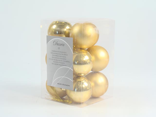 SFERE 6cm 12pz ORO 021830