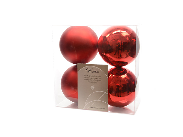 SFERE 10cm 4pz ROSSA 22167