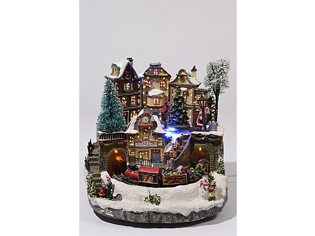 PAESAGGIO C/LED 26.5x27x26cm 481097
