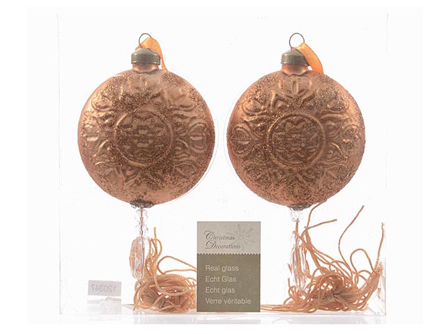 SFERA PIATTA 8x20cm 2pz RAME 120347 $