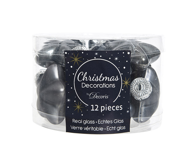 APP.VETRO STELLA 2×4.5x4cm 12pz GRIGIA 012219