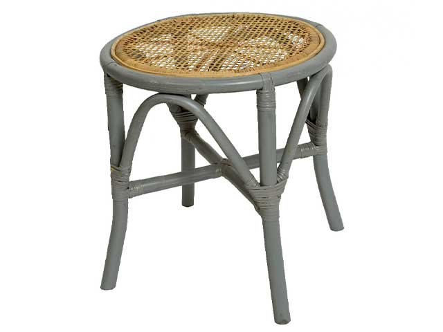 SGABELLO IN RATTAN GRIGIO 827344 SGABELLO IN RATTAN GRIGIO 827344