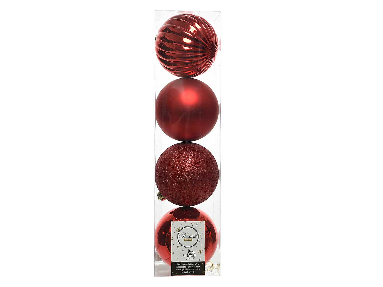 SFERA 10cm 4pz ROSSA ASS.021012