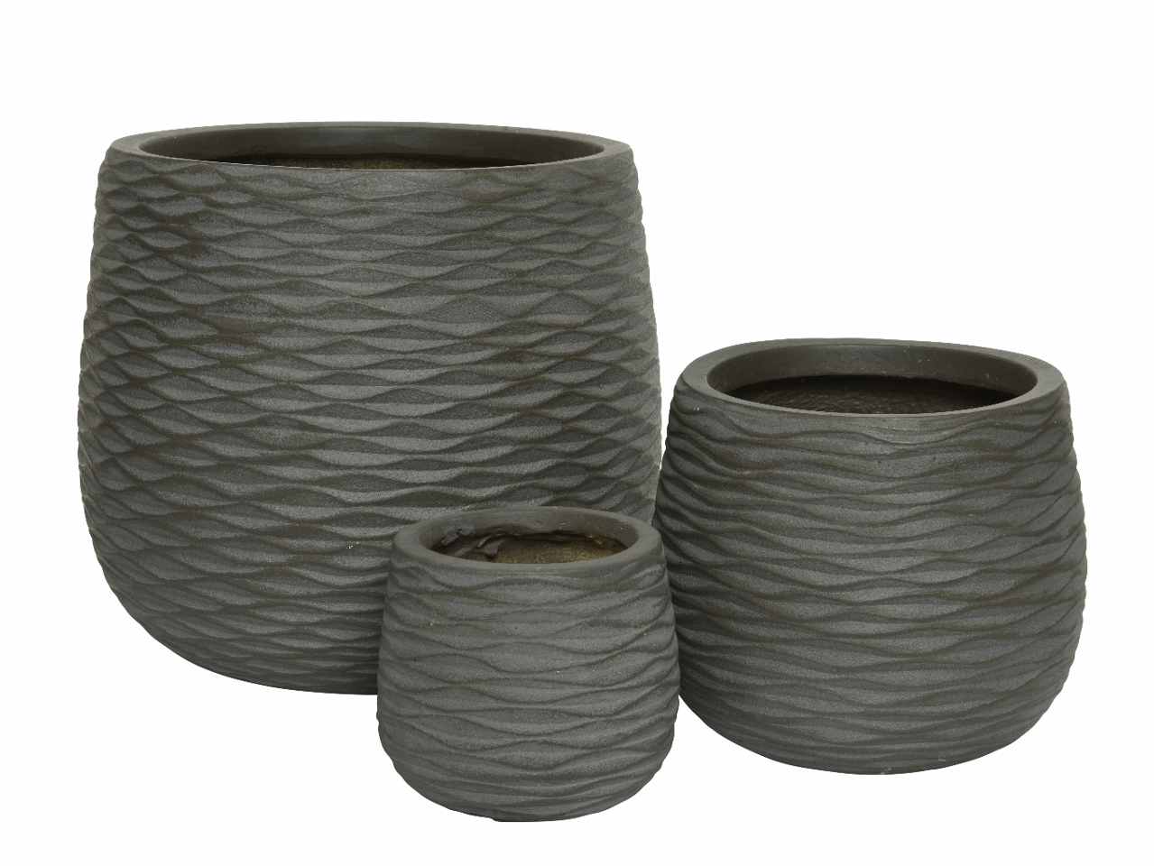 CACHE POT 3pz MARRONE 802547