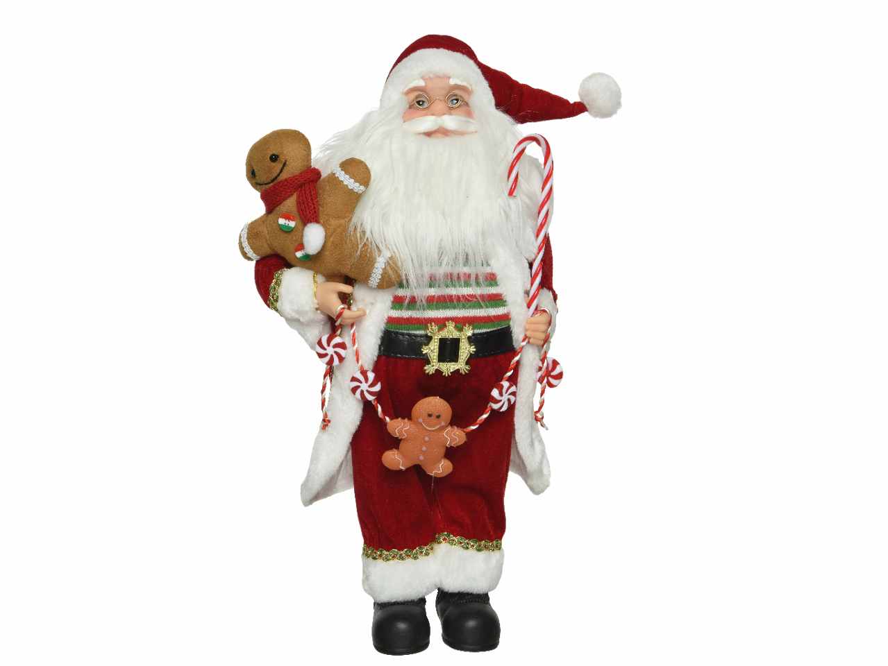 BABBO NATALE 16X21X45CM CON PUPA 740446