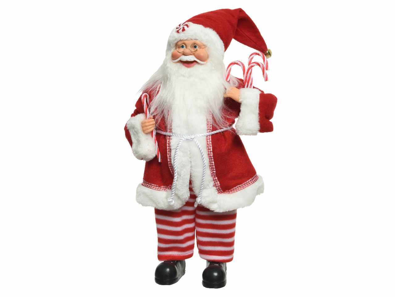 BABBO NATALE 20X10X30CM CON CAND 740453