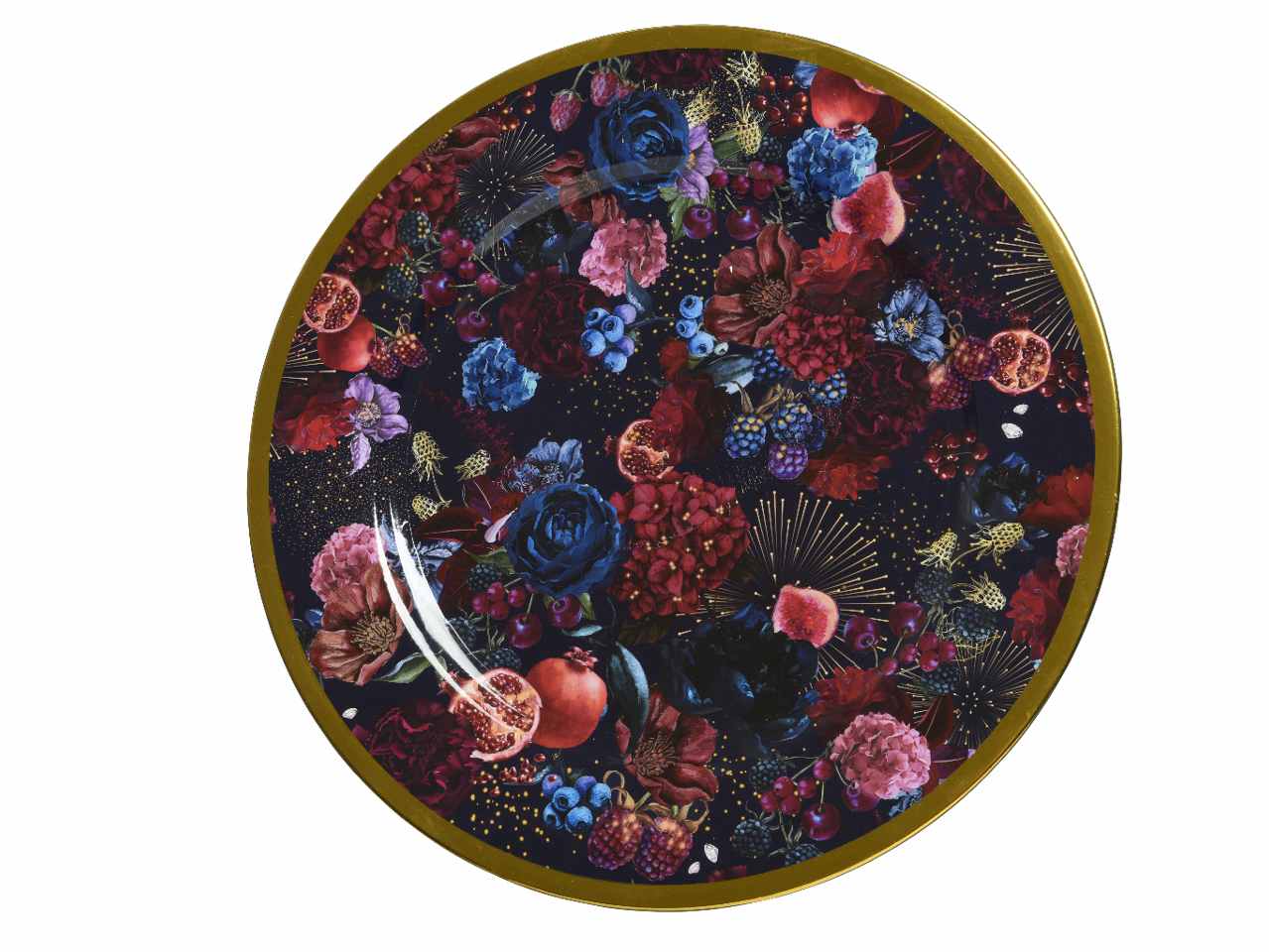 SOTTOPIATTO D.33CM CON BORDO ORO 522032