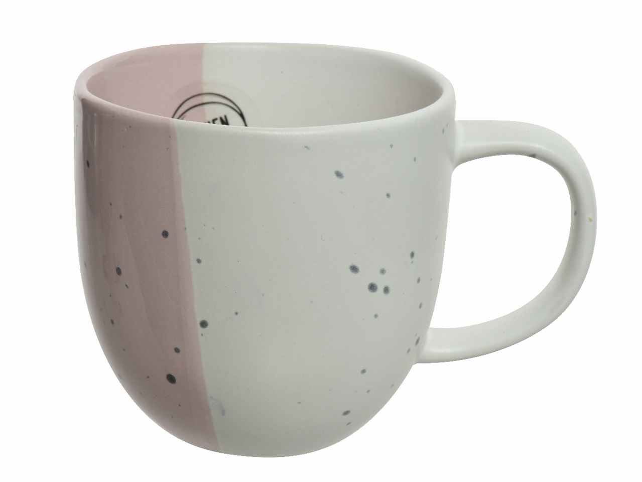 TAZZA IN GRESS TONDA SMALTO LUCI 825726