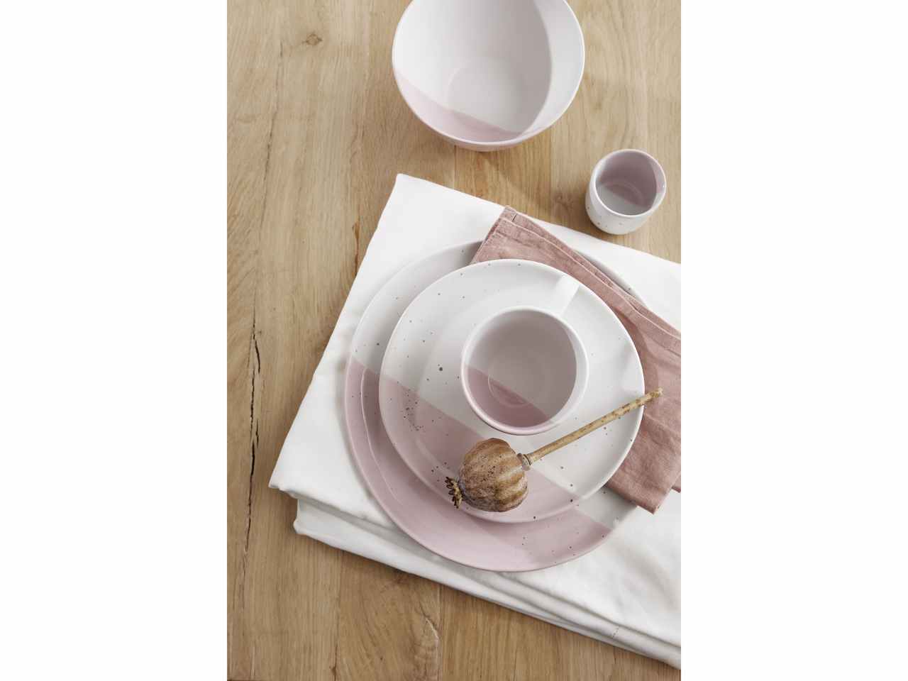 TAZZA IN GRESS TONDA SMALTO LUCI 825727