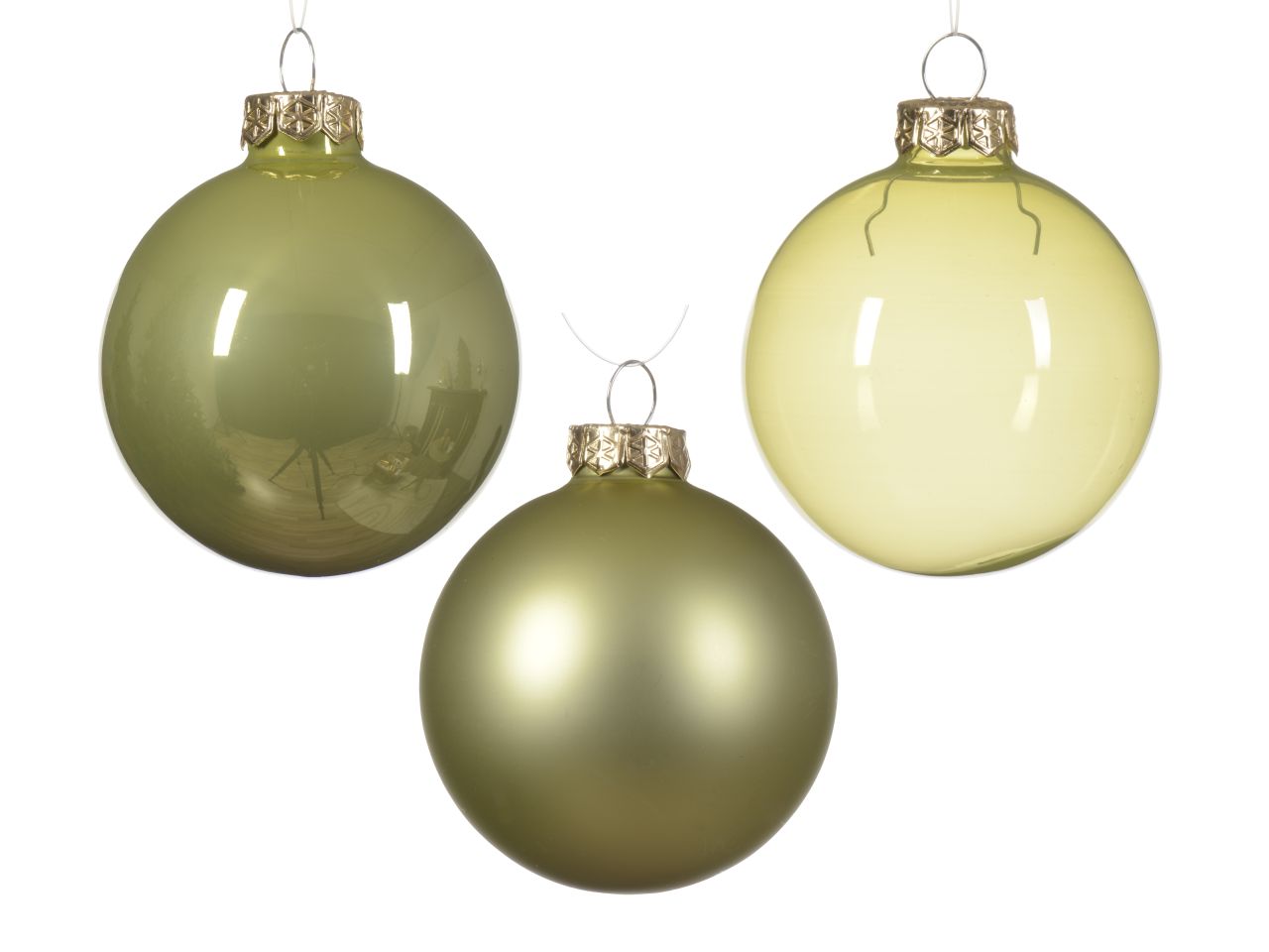 PALLA VETRO 7cm VERDE ASS.  149187