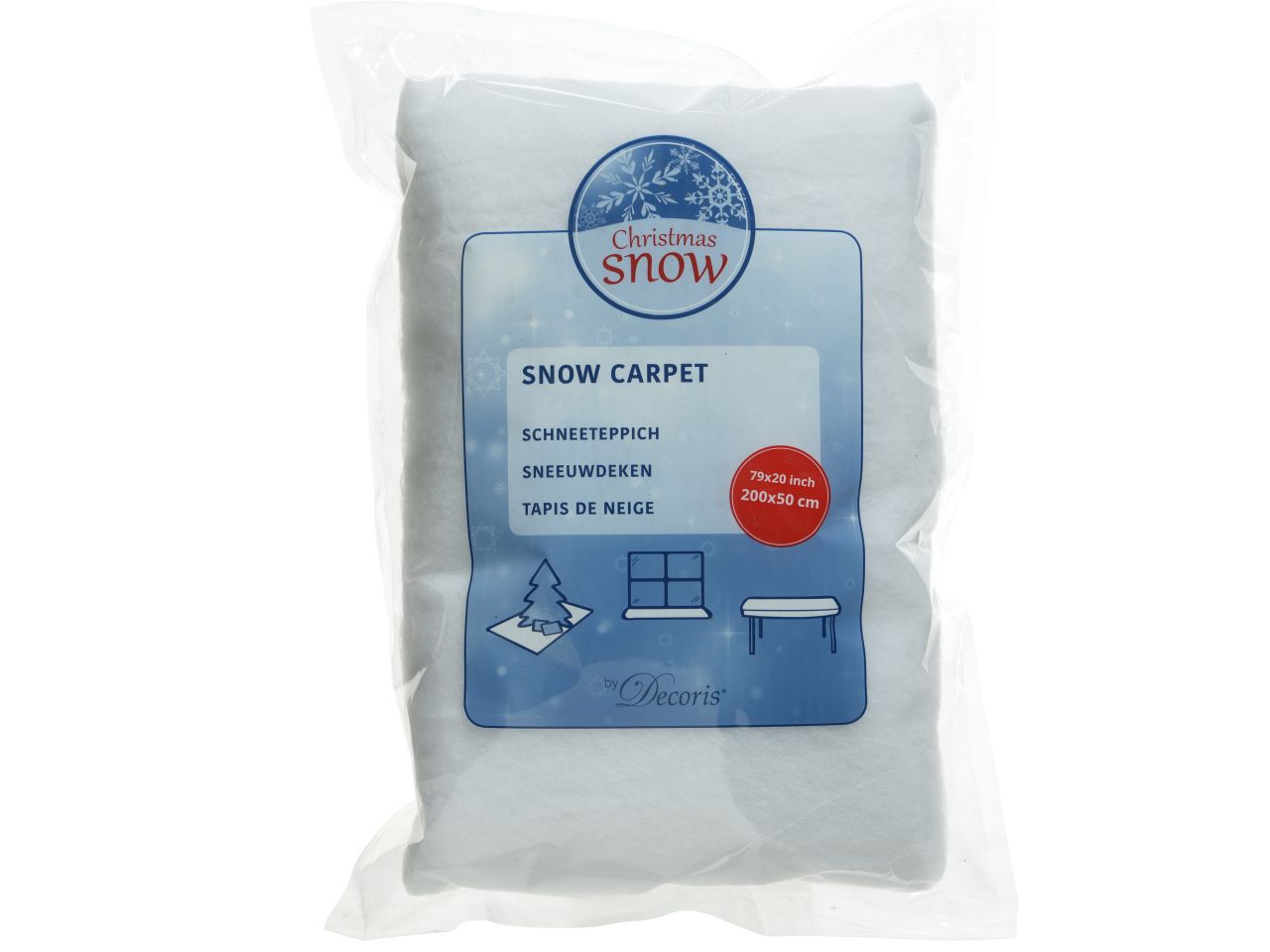 TAPPETO DI NEVE 200X50X1 BIANCO 470201 TAPPETO DI NEVE 200X50X1 BIANCO 470201