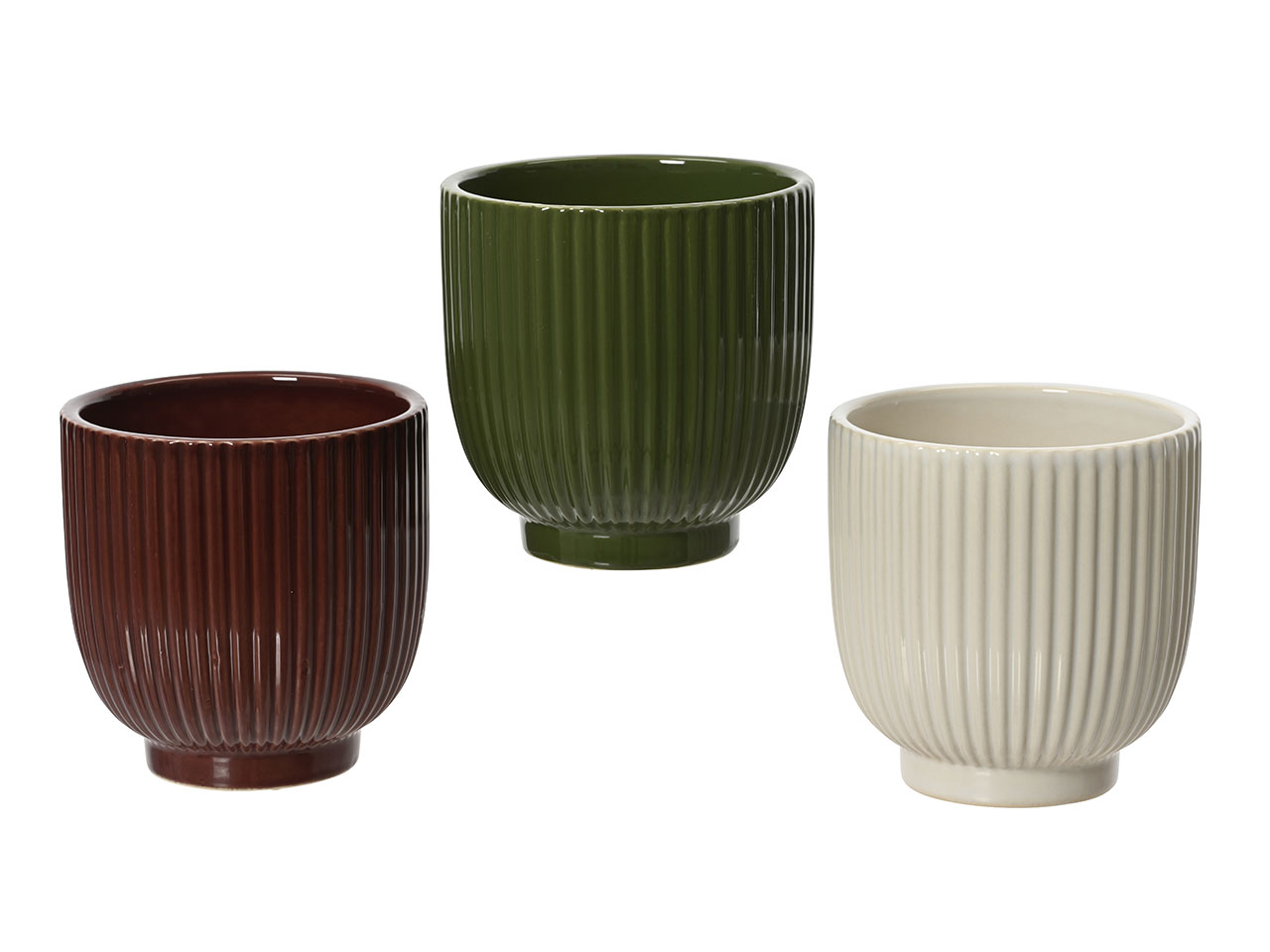 VASO GRES GOFFRATO A STRISCE10XH.10,2CM ASS.650337 VASO GRES GOFFRATO A STRISCE10XH.10,2CM ASS.650337