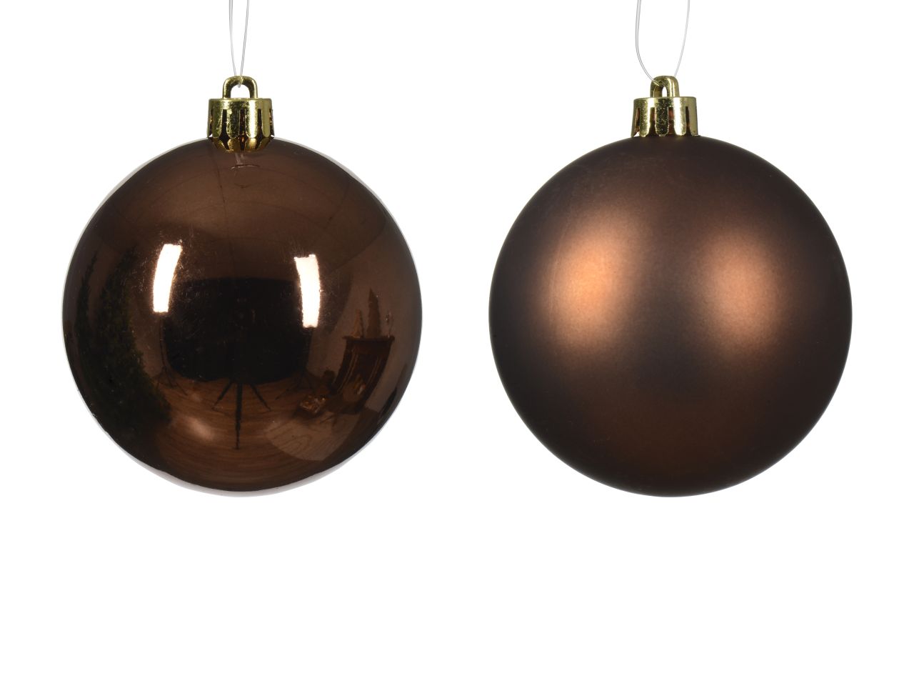PALLA 6CM 12PZ MARRONE LUCIO/OPACO ASS. 021949