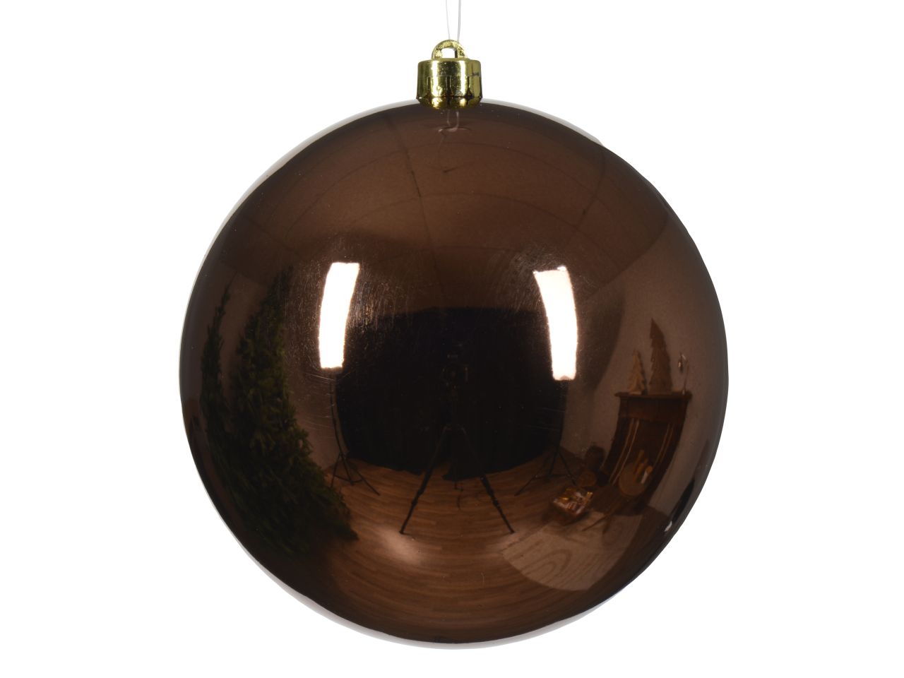 PALLA 14CM MARRONE LUCIDO022342