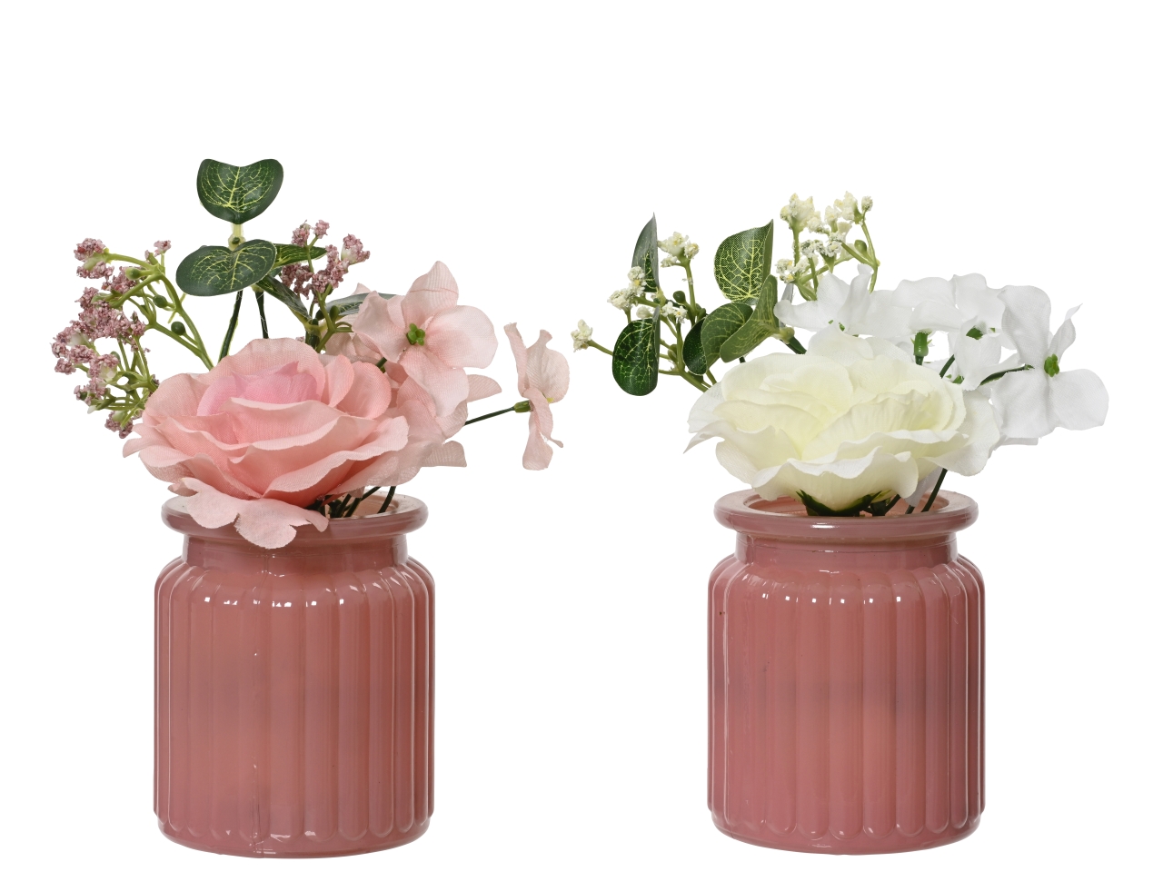 MAZZETTO ROSE IN VASO H.18XD.7,5 808609