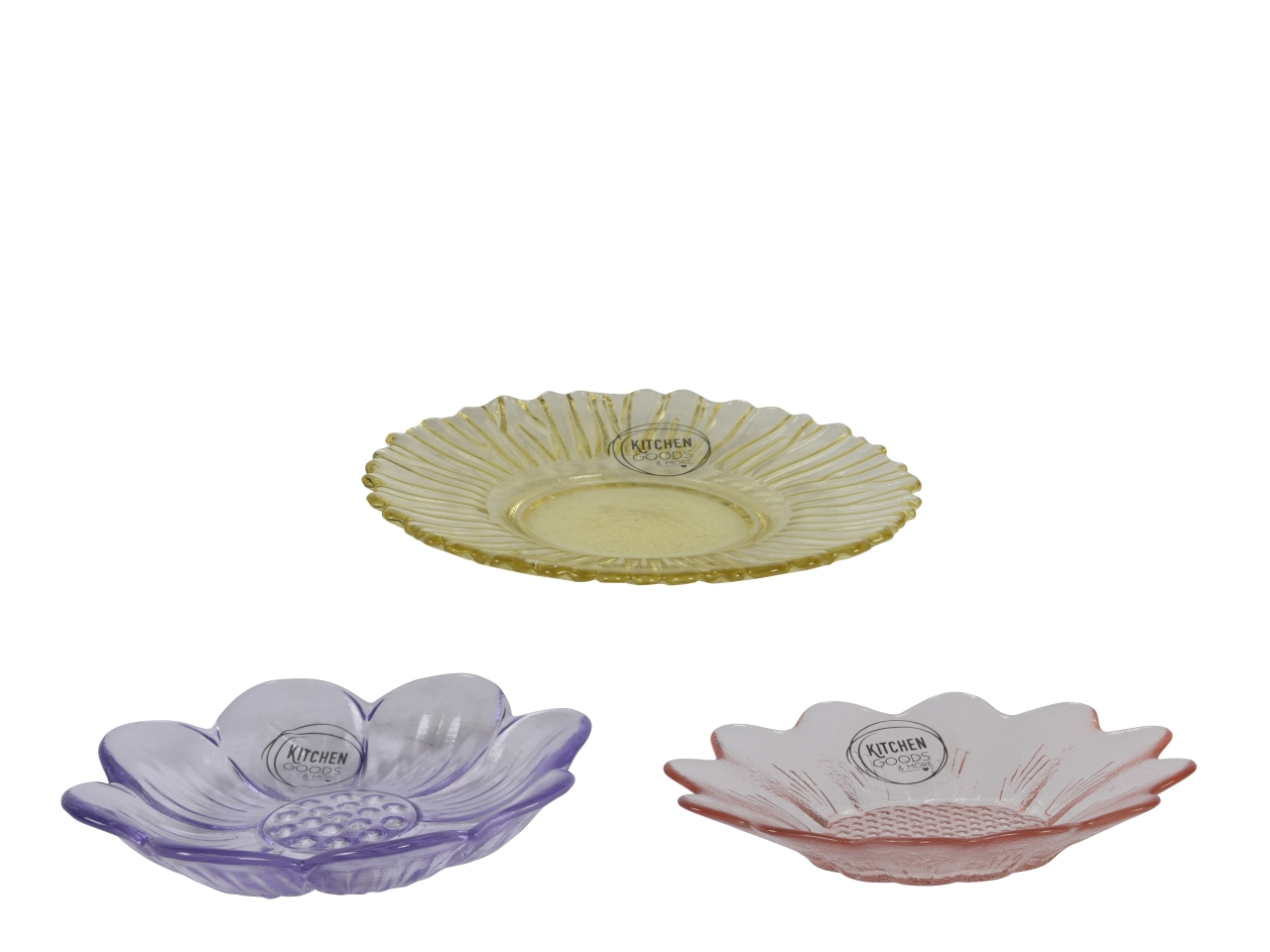 PIATTO IN VETRO A FIORE D.12CM 865430