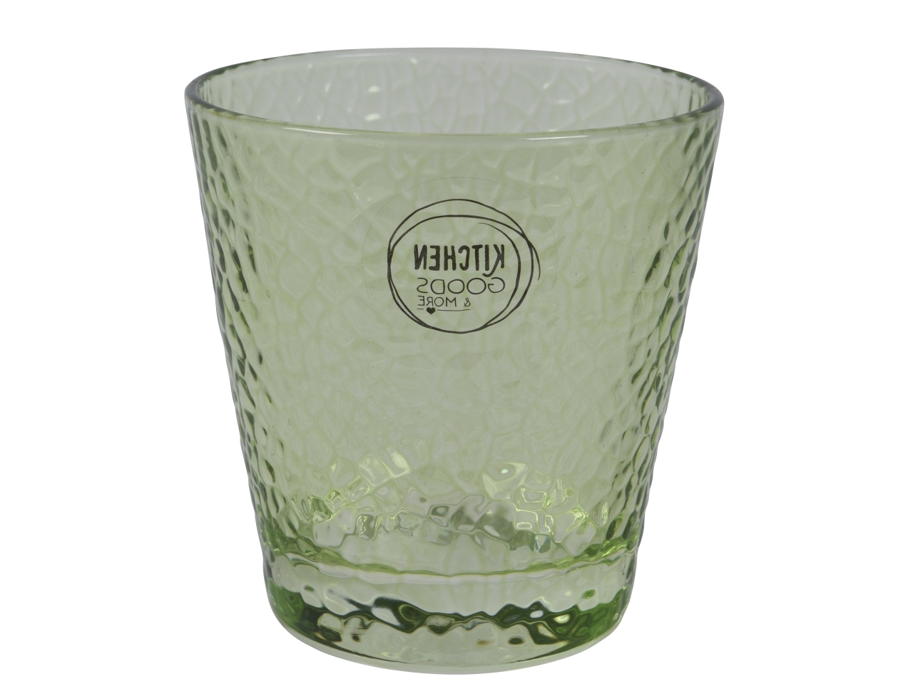 BICCHIERE IN VETRO H.9CM VERDE 865720